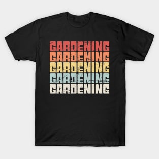 Vintage GARDENING Text T-Shirt